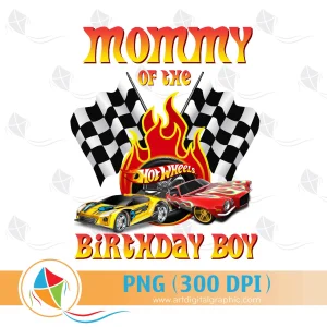 Mommy Birthday Boy Hot Wheels