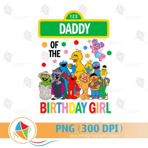 Daddy of the Birthday Girl Sesame Street