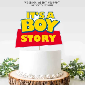 It's A Boy Toy Story Topper Cake