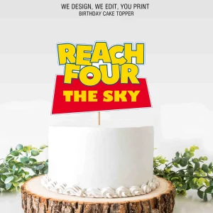 Reach Four The Sky Toy Story Topper Cake