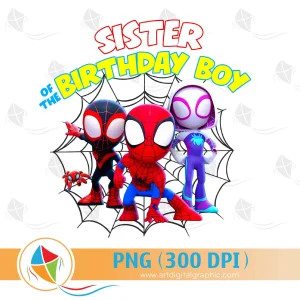 Sister of the Birthday Boy Spidey