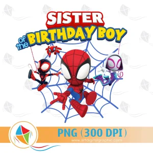 Sister of the Birthday Boy Spidey