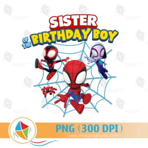 Sister of the Birthday Boy Spidey