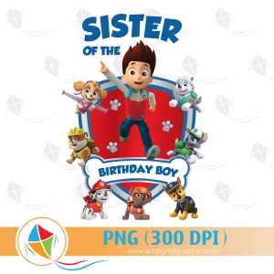 Sister of the Birthday Boy Paw Patrol