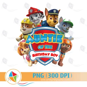 Auntie of the Birthday Boy Paw Patrol