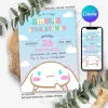Cinnamoroll Birthday Invitation
