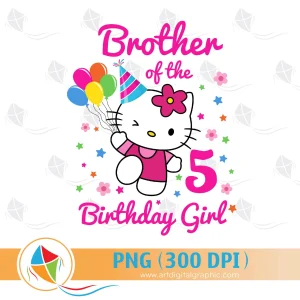 Brother of the Birthday Girl Hello Kitty