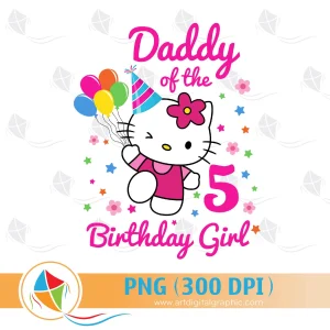 Daddy of the Birthday Girl Hello Kitty