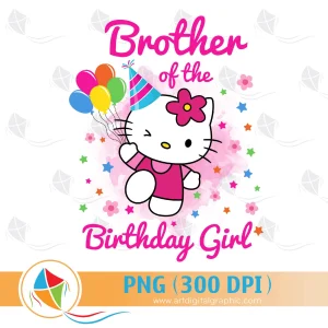 Brother of the Birthday Girl Hello Kitty