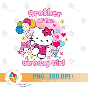 Brother of the Birthday Girl Hello Kitty