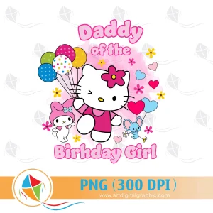 Daddy of the Birthday Girl Hello Kitty