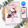 Hello Kitty Birthday Invitation