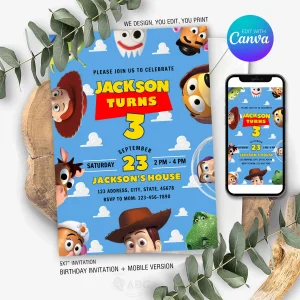 Toy Story Birthday Invitation