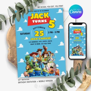 Toy Story Birthday Invitation