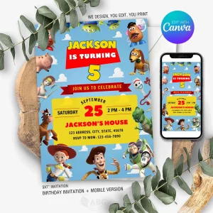 Toy Story Birthday Invitation