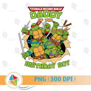 Daddy of the Birthday Boy Ninja Turtle