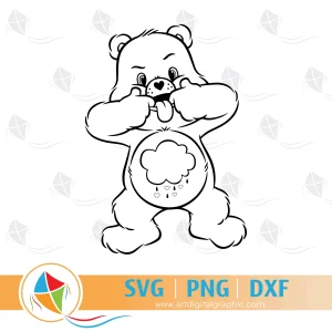 Care Bears Free SVG, PNG, DXF. Instant download files include