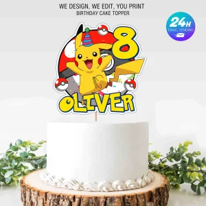 Pikachu Topper Cake