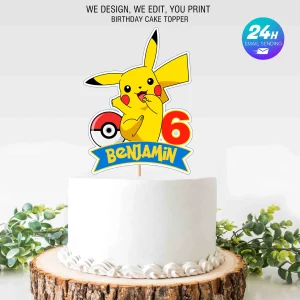 Pikachu Topper Cake