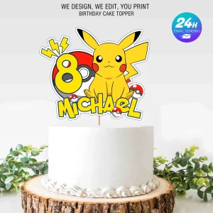 Pikachu Topper Cake