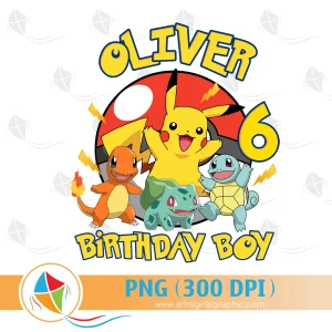 6th Birthday Boy Pokemon