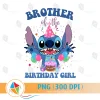 Brother of the Birthday Girl Stitch