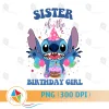 Sister of the Birthday Girl Stitch