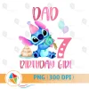 Dad of the Birthday Girl Stitch