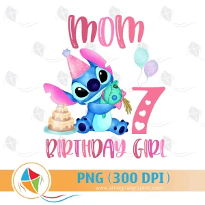 Mom of the Birthday Girl Stitch