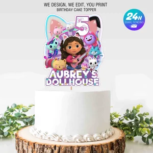 Gabby Dollhouse Topper Cake