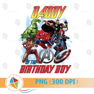 Daddy of the Birthday Boy Avengers