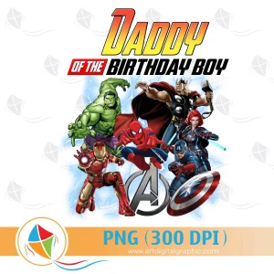 Daddy of the Birthday Boy Avengers