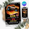Hot Wheels Birthday Invitation