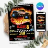 Hot Wheels Birthday Invitation