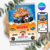 Hot Wheels Birthday Invitation