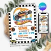 Hot Wheels Birthday Invitation