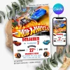 Hot Wheels Birthday Invitation