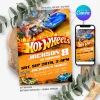 Hot Wheels Birthday Invitation