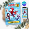 Birthday Spidey Invitation