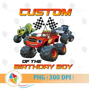 Daddy of the Birthday Boy Blaze Monster