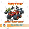 Sister of the Birthday Boy Blaze Monster