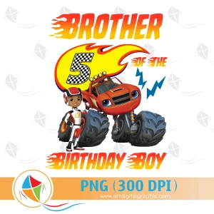 Brother of the Birthday Boy Blaze Monster