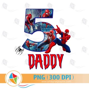 Daddy Birthday Boy Spiderman