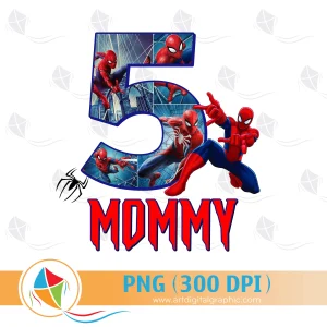 Mommy Birthday Boy Spiderman