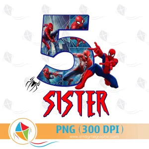 Sister Birthday Boy Spiderman
