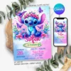 Stitch Birthday Invitation