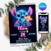 Stitch Birthday Invitation