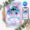Stitch Birthday Invitation