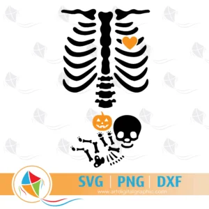 Baby Skeleton Pregnancy Halloween Free