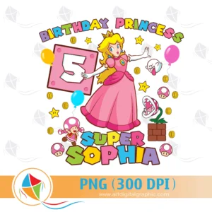 Birthday Princess Super Mario